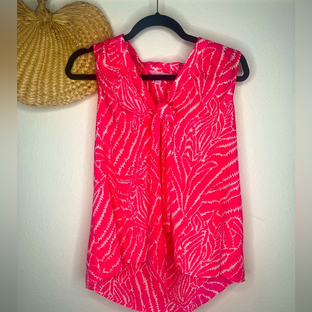 Lilly pulitzer silk blouse